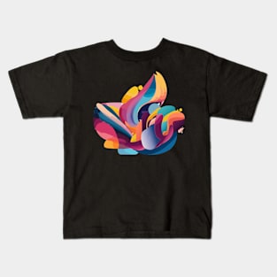 modern abstract watercolors Kids T-Shirt